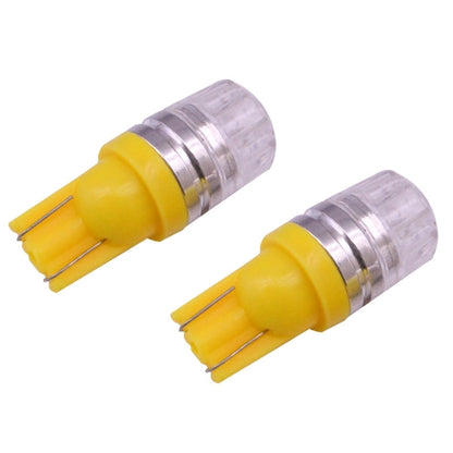 2 PCS T10 1.5W 60LM 1 LED Yellow COB LED Brake Light for Vehicles, DC12V(Yellow) - Instrument Lights by PMC Jewellery | Online Shopping South Africa | PMC Jewellery | Buy Now Pay Later Mobicred