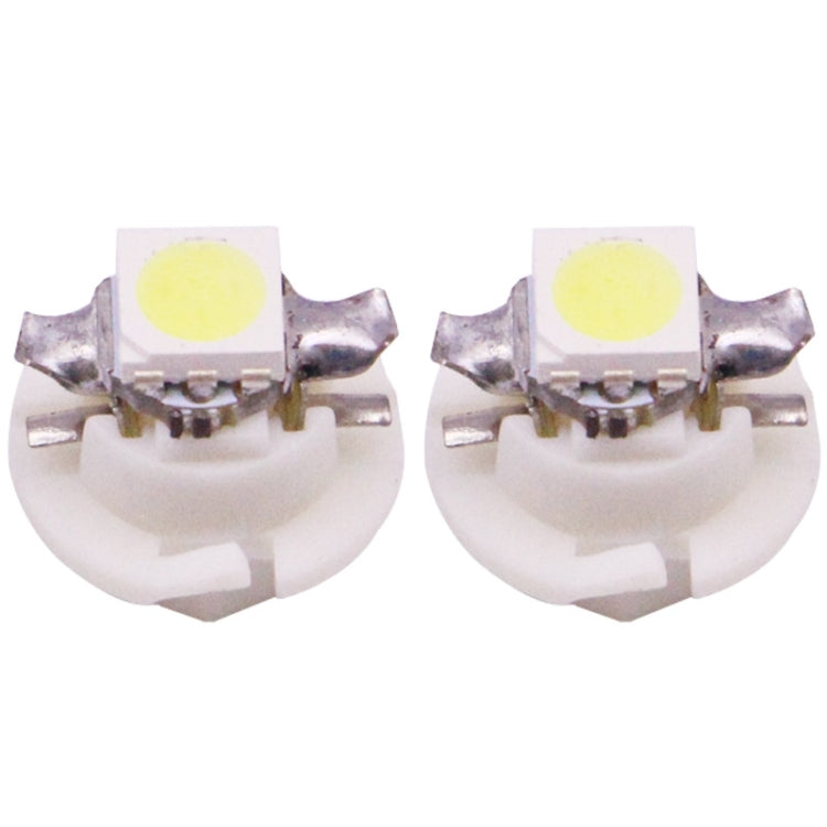 2 PCS B8.4 White Light 0.2W 12LM 1 LED SMD 5050 LED Instrument Light Bulb Dashboard Light for Vehicles, DC 12V(White) - Instrument Lights by PMC TechLife | Online Shopping South Africa | PMC TechLife | Buy Now Pay Later Mobicred