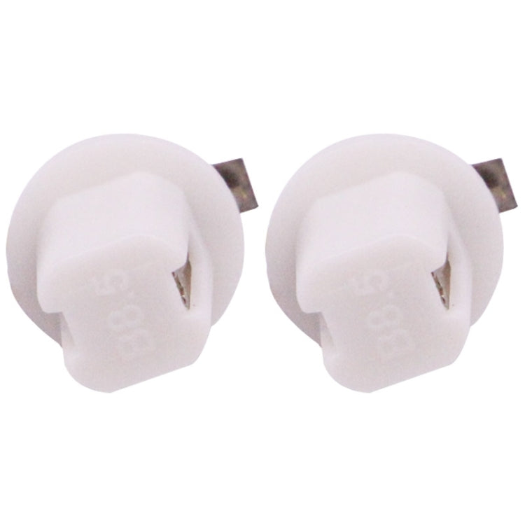 2 PCS B8.5 White Light 0.2W 12LM 1 LED SMD 5050 LED Instrument Light Bulb Dashboard Light for Vehicles, DC 12V(White) - Instrument Lights by PMC TechLife | Online Shopping South Africa | PMC TechLife | Buy Now Pay Later Mobicred