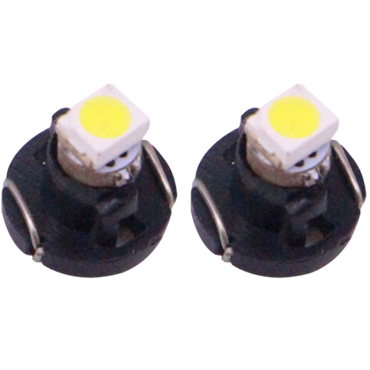 2 PCS T3 White Light 0.1W 5LM 1 LED SMD 3528 LED Instrument Light Bulb Dashboard Light for Vehicles, DC 12V(Black) - Instrument Lights by PMC Jewellery | Online Shopping South Africa | PMC Jewellery