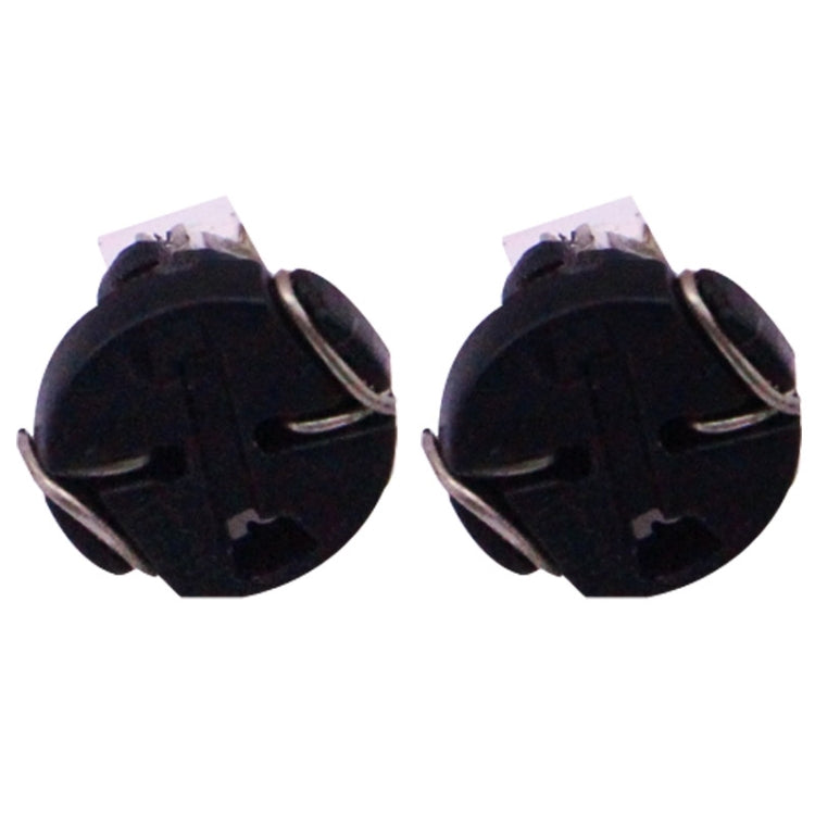 2 PCS T3 White Light 0.1W 5LM 1 LED SMD 3528 LED Instrument Light Bulb Dashboard Light for Vehicles, DC 12V(Black) - Instrument Lights by PMC TechLife | Online Shopping South Africa | PMC TechLife | Buy Now Pay Later Mobicred