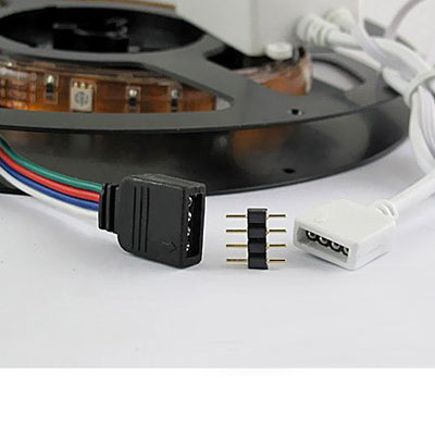 4 Pin Male Connector for RGB LED SMD Strip Light (100pcs in one packaging, the price is for 100pcs) - Connector & Plug by PMC TechLife | Online Shopping South Africa | PMC TechLife