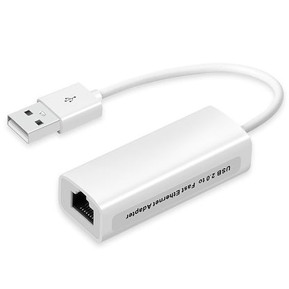 High Speed USB 2.0 Fast Ethernet Adapter(White) - Cable & Adapter by PMC Jewellery | Online Shopping South Africa | PMC Jewellery | Buy Now Pay Later Mobicred