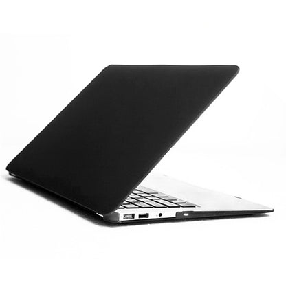 ENKAY for MacBook Air 13.3 inch (US Version) 4 in 1 Frosted Hard Shell Plastic Protective Case with Screen Protector & Keyboard Guard & Anti-dust Plugs(Black) - MacBook Air Cases by ENKAY | Online Shopping South Africa | PMC Jewellery | Buy Now Pay Later Mobicred