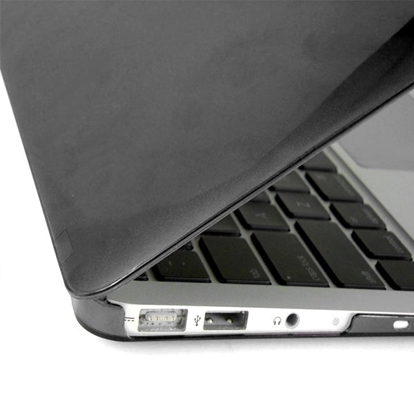 ENKAY for MacBook Air 13.3 inch (US Version) / A1369 / A1466 4 in 1 Crystal Hard Shell Plastic Protective Case with Screen Protector & Keyboard Guard & Anti-dust Plugs(Black) - MacBook Air Cases by ENKAY | Online Shopping South Africa | PMC Jewellery | Buy Now Pay Later Mobicred