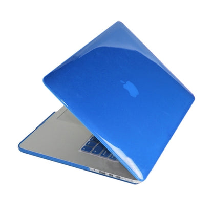 ENKAY for MacBook Pro Retina 15.4 inch (US Version) / A1398 4 in 1 Crystal Hard Shell Plastic Protective Case with Screen Protector & Keyboard Guard & Anti-dust Plugs(Dark Blue) - MacBook Pro Cases by ENKAY | Online Shopping South Africa | PMC Jewellery | Buy Now Pay Later Mobicred