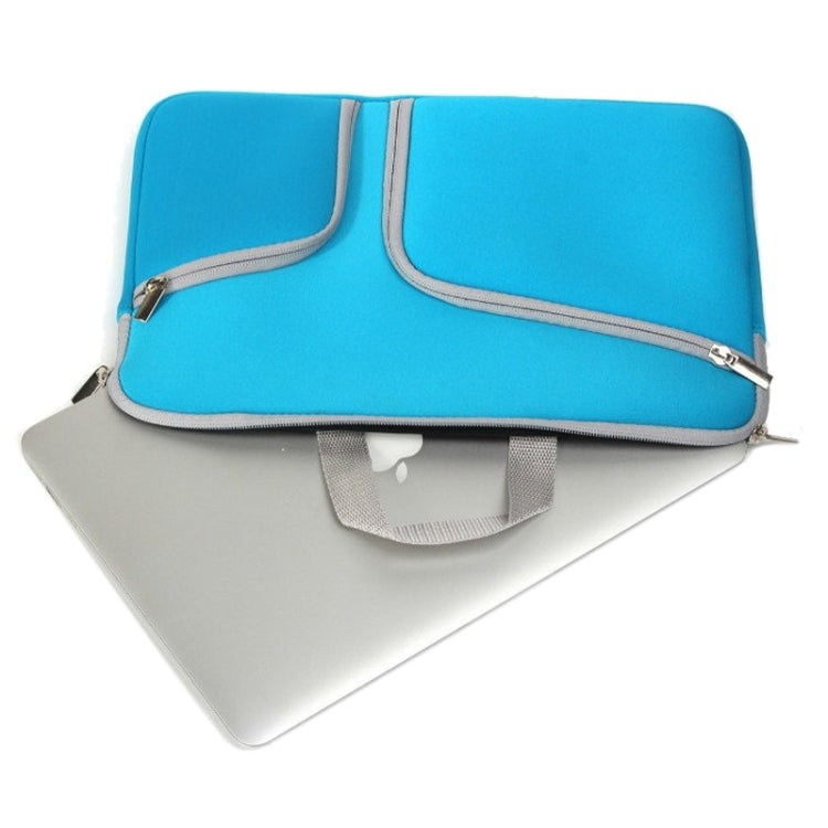 Double Pocket Zip Handbag Laptop Bag for Macbook Air 11.6 inch(Purple) - free shipping - PMC Jewellery - Order now!