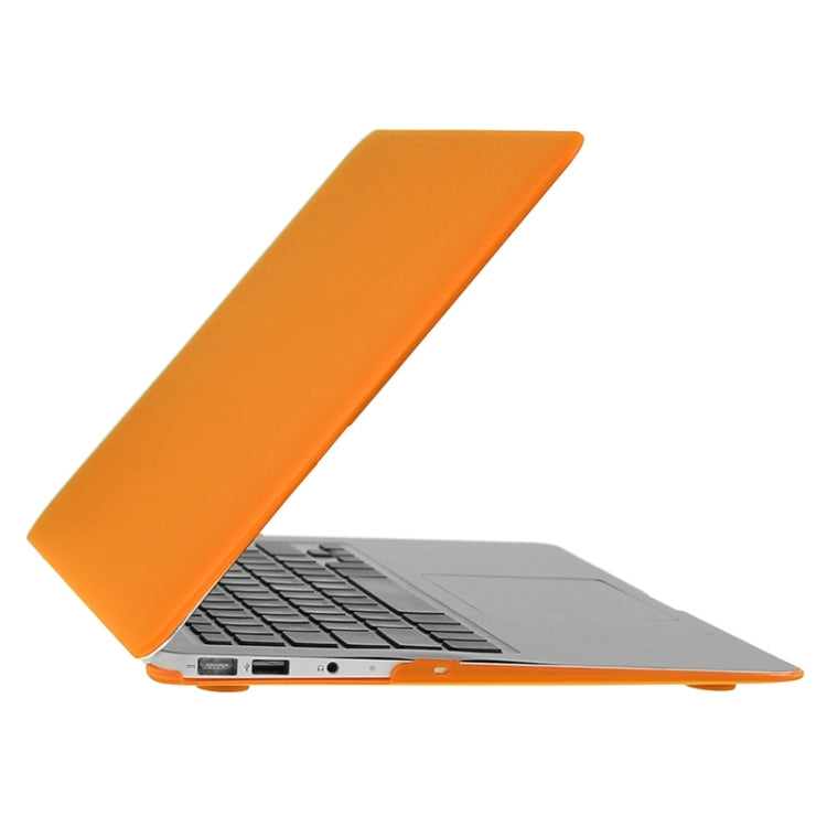 ENKAY for Macbook Air 11.6 inch (US Version) / A1370 / A1465 Hat-Prince 3 in 1 Frosted Hard Shell Plastic Protective Case with Keyboard Guard & Port Dust Plug(Orange) - MacBook Air Cases by ENKAY | Online Shopping South Africa | PMC Jewellery | Buy Now Pay Later Mobicred