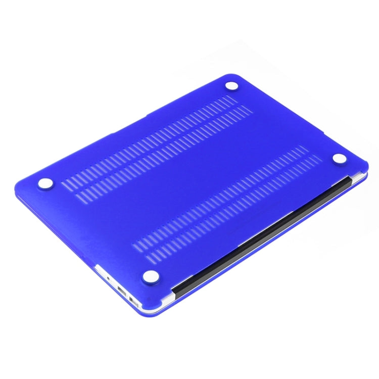 ENKAY for Macbook Air 13.3 inch (US Version) / A1369 / A1466 Hat-Prince 3 in 1 Frosted Hard Shell Plastic Protective Case with Keyboard Guard & Port Dust Plug(Dark Blue) - free shipping - PMC Jewellery - Order now!