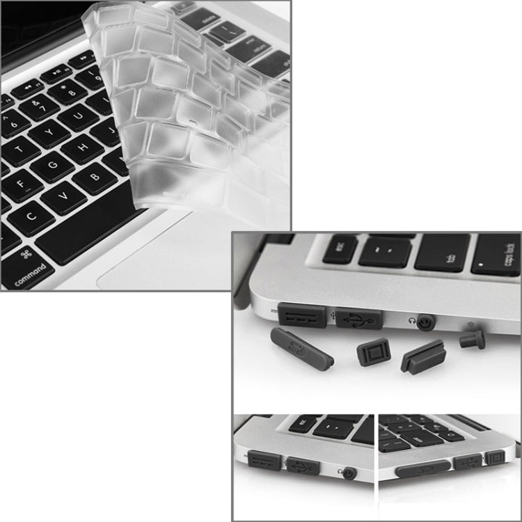 ENKAY for Macbook Air 13.3 inch (US Version) / A1369 / A1466 Hat-Prince 3 in 1 Frosted Hard Shell Plastic Protective Case with Keyboard Guard & Port Dust Plug(Blue) - free shipping - PMC Jewellery - Order now!