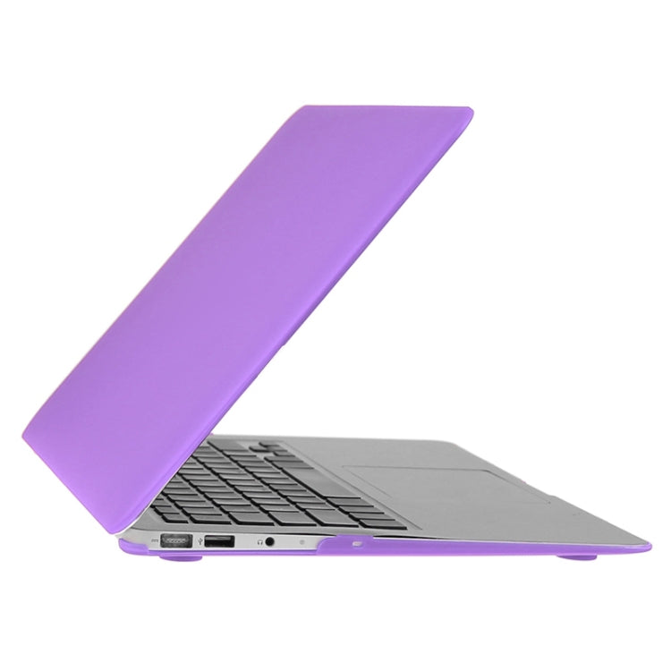 ENKAY for Macbook Air 13.3 inch (US Version) / A1369 / A1466 Hat-Prince 3 in 1 Frosted Hard Shell Plastic Protective Case with Keyboard Guard & Port Dust Plug(Purple) - MacBook Air Cases by ENKAY | Online Shopping South Africa | PMC Jewellery | Buy Now Pay Later Mobicred