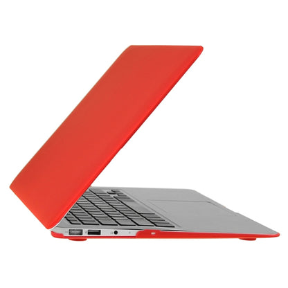 ENKAY for Macbook Air 13.3 inch (US Version) / A1369 / A1466 Hat-Prince 3 in 1 Frosted Hard Shell Plastic Protective Case with Keyboard Guard & Port Dust Plug(Red) - MacBook Air Cases by ENKAY | Online Shopping South Africa | PMC Jewellery | Buy Now Pay Later Mobicred