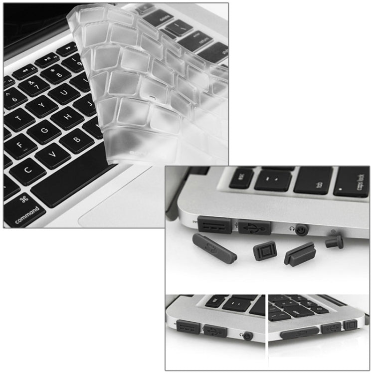 ENKAY for Macbook Air 11.6 inch (US Version) / A1370 / A1465 Hat-Prince 3 in 1 Crystal Hard Shell Plastic Protective Case with Keyboard Guard & Port Dust Plug(Orange) - free shipping - PMC Jewellery - Order now!