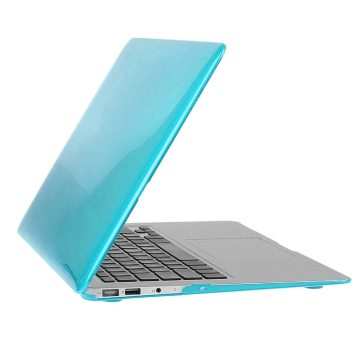 ENKAY for Macbook Air 11.6 inch (US Version) / A1370 / A1465 Hat-Prince 3 in 1 Crystal Hard Shell Plastic Protective Case with Keyboard Guard & Port Dust Plug(Blue) - free shipping - PMC Jewellery - Order now!