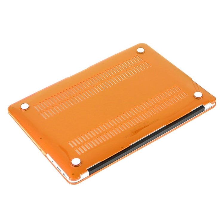 ENKAY for Macbook Air 13.3 inch (US Version) / A1369 / A1466 Hat-Prince 3 in 1 Crystal Hard Shell Plastic Protective Case with Keyboard Guard & Port Dust Plug(Orange) - free shipping - PMC Jewellery - Order now!
