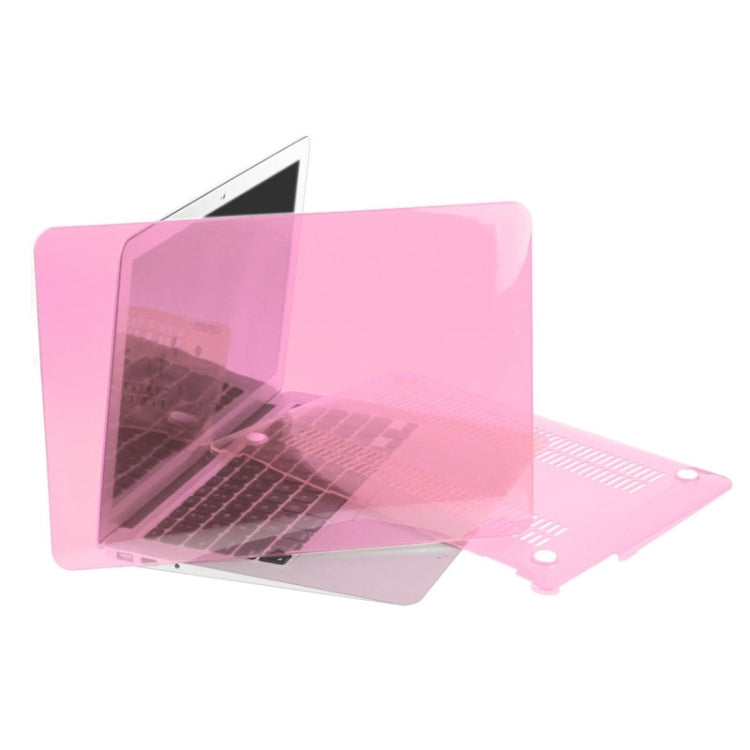 ENKAY for Macbook Air 13.3 inch (US Version) / A1369 / A1466 Hat-Prince 3 in 1 Crystal Hard Shell Plastic Protective Case with Keyboard Guard & Port Dust Plug(Pink) - free shipping - PMC Jewellery - Order now!