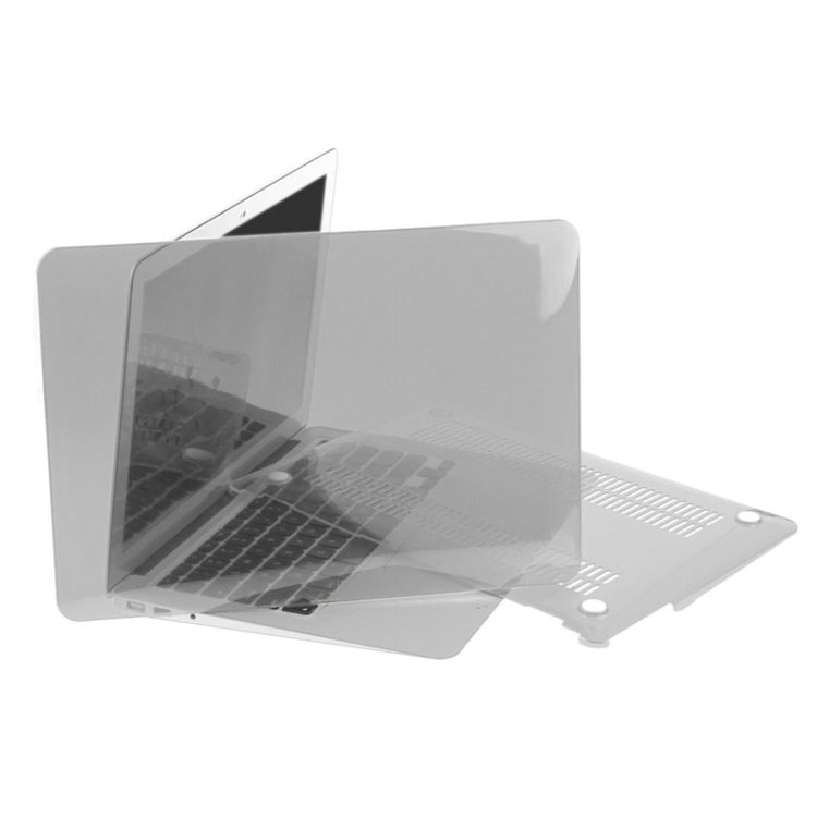 ENKAY for Macbook Air 13.3 inch (US Version) / A1369 / A1466 Hat-Prince 3 in 1 Crystal Hard Shell Plastic Protective Case with Keyboard Guard & Port Dust Plug(Grey) - MacBook Air Cases by ENKAY | Online Shopping South Africa | PMC Jewellery | Buy Now Pay Later Mobicred