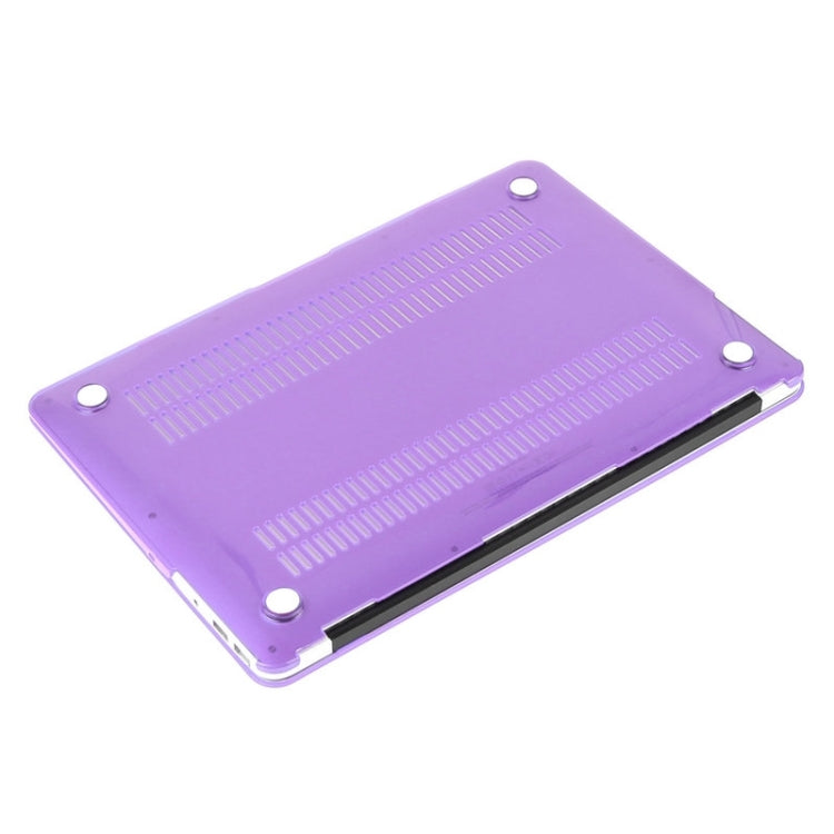 ENKAY for Macbook Air 13.3 inch (US Version) / A1369 / A1466 Hat-Prince 3 in 1 Crystal Hard Shell Plastic Protective Case with Keyboard Guard & Port Dust Plug(Purple) - MacBook Air Cases by ENKAY | Online Shopping South Africa | PMC Jewellery | Buy Now Pay Later Mobicred