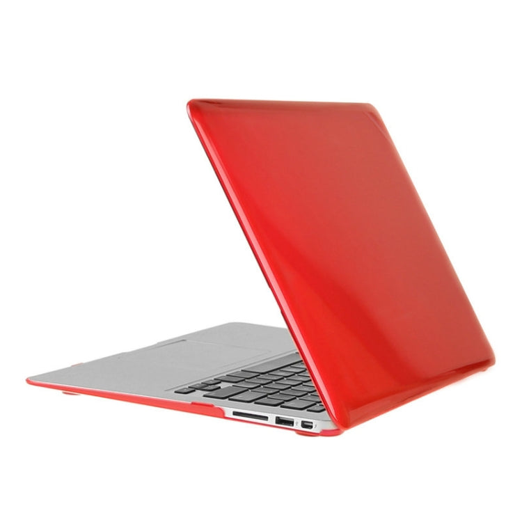 ENKAY for Macbook Air 13.3 inch (US Version) / A1369 / A1466 Hat-Prince 3 in 1 Crystal Hard Shell Plastic Protective Case with Keyboard Guard & Port Dust Plug(Red) - MacBook Air Cases by ENKAY | Online Shopping South Africa | PMC Jewellery | Buy Now Pay Later Mobicred