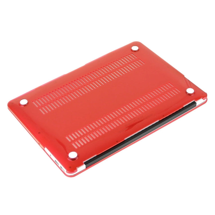 ENKAY for Macbook Air 13.3 inch (US Version) / A1369 / A1466 Hat-Prince 3 in 1 Crystal Hard Shell Plastic Protective Case with Keyboard Guard & Port Dust Plug(Red) - free shipping - PMC Jewellery - Order now!