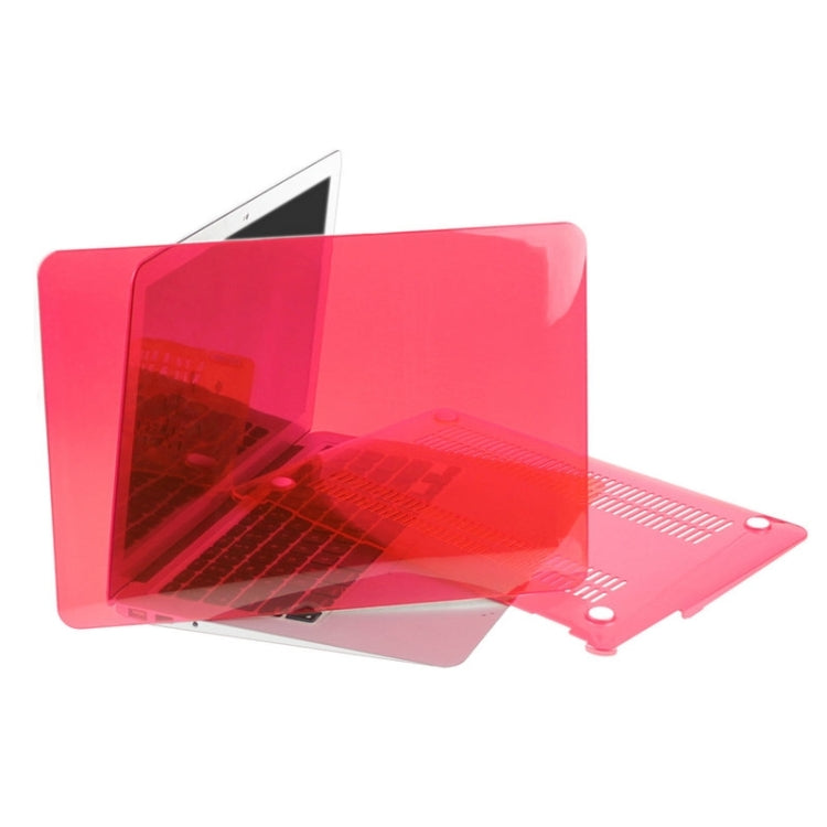 ENKAY for Macbook Air 13.3 inch (US Version) / A1369 / A1466 Hat-Prince 3 in 1 Crystal Hard Shell Plastic Protective Case with Keyboard Guard & Port Dust Plug(Red) - free shipping - PMC Jewellery - Order now!