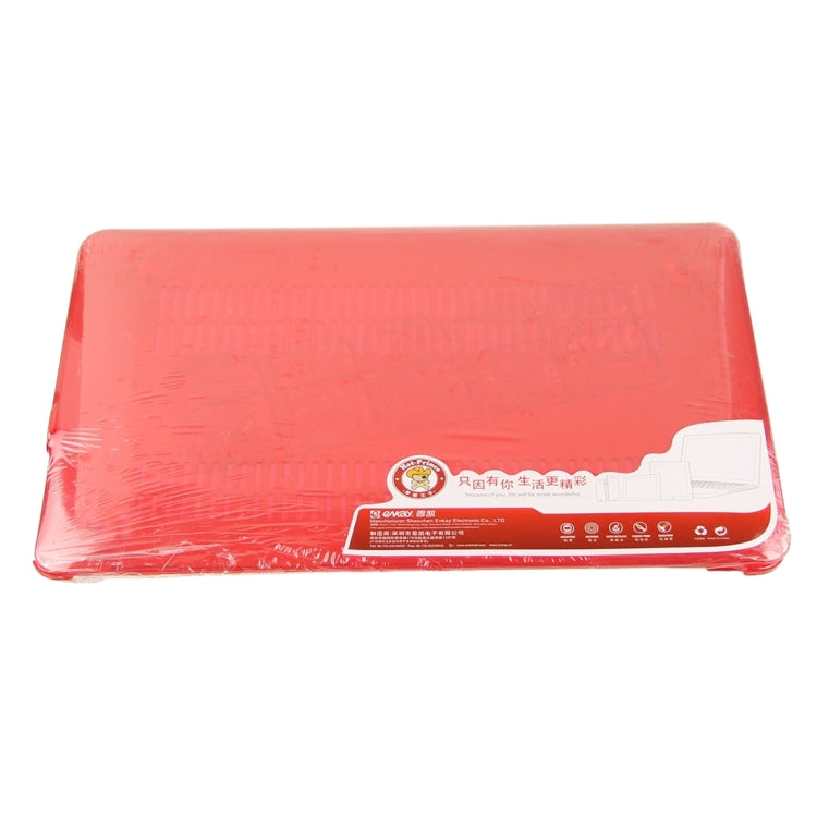 ENKAY for Macbook Air 13.3 inch (US Version) / A1369 / A1466 Hat-Prince 3 in 1 Crystal Hard Shell Plastic Protective Case with Keyboard Guard & Port Dust Plug(Red) - free shipping - PMC Jewellery - Order now!