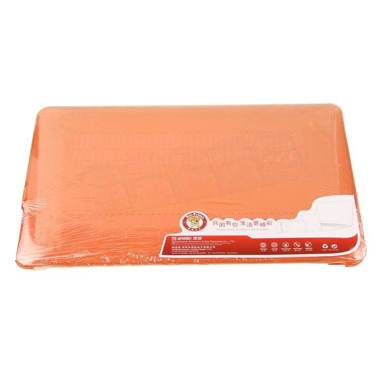 ENKAY for Macbook Pro 13.3 inch (US Version) / A1278 Hat-Prince 3 in 1 Crystal Hard Shell Plastic Protective Case with Keyboard Guard & Port Dust Plug(Orange) - free shipping - PMC Jewellery - Order now!