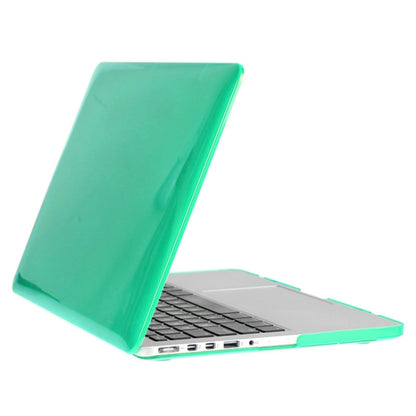 ENKAY for Macbook Pro Retina 13.3 inch (US Version) / A1425 / A1502 Hat-Prince 3 in 1 Crystal Hard Shell Plastic Protective Case with Keyboard Guard & Port Dust Plug(Green) - MacBook Pro Cases by ENKAY | Online Shopping South Africa | PMC Jewellery | Buy Now Pay Later Mobicred