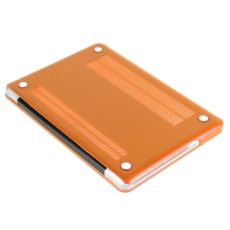 ENKAY for Macbook Pro 15.4 inch (US Version) / A1286 Hat-Prince 3 in 1 Crystal Hard Shell Plastic Protective Case with Keyboard Guard & Port Dust Plug(Orange) - MacBook Pro Cases by ENKAY | Online Shopping South Africa | PMC Jewellery | Buy Now Pay Later Mobicred