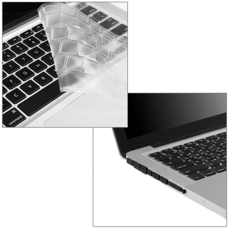 ENKAY for Macbook Pro 15.4 inch (US Version) / A1286 Hat-Prince 3 in 1 Crystal Hard Shell Plastic Protective Case with Keyboard Guard & Port Dust Plug(White) - free shipping - PMC Jewellery - Order now!