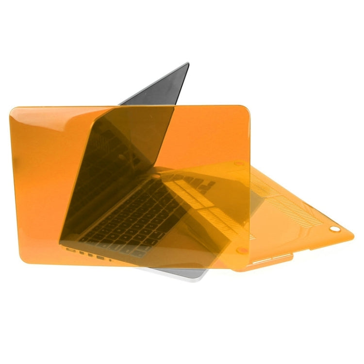 ENKAY for Macbook Pro Retina 15.4 inch (US Version) / A1398 Hat-Prince 3 in 1 Crystal Hard Shell Plastic Protective Case with Keyboard Guard & Port Dust Plug(Orange) - free shipping - PMC Jewellery - Order now!