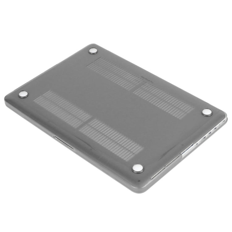 ENKAY for Macbook Pro Retina 15.4 inch (US Version) / A1398 Hat-Prince 3 in 1 Crystal Hard Shell Plastic Protective Case with Keyboard Guard & Port Dust Plug(Grey) - free shipping - PMC Jewellery - Order now!