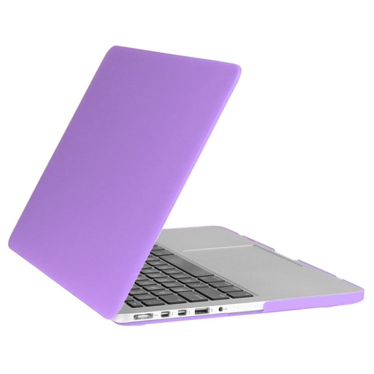 ENKAY for Macbook Pro Retina 13.3 inch (US Version) / A1425 / A1502 Hat-Prince 3 in 1 Frosted Hard Shell Plastic Protective Case with Keyboard Guard & Port Dust Plug(Purple) - MacBook Pro Cases by ENKAY | Online Shopping South Africa | PMC Jewellery | Buy Now Pay Later Mobicred