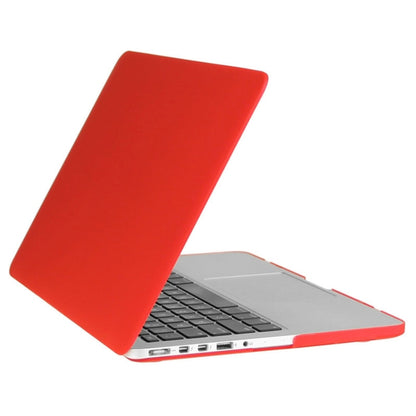 ENKAY for Macbook Pro Retina 13.3 inch (US Version) / A1425 / A1502 Hat-Prince 3 in 1 Frosted Hard Shell Plastic Protective Case with Keyboard Guard & Port Dust Plug(Red) - MacBook Pro Cases by ENKAY | Online Shopping South Africa | PMC Jewellery | Buy Now Pay Later Mobicred