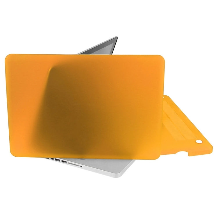 ENKAY for Macbook Pro 15.4 inch (US Version) / A1286 Hat-Prince 3 in 1 Frosted Hard Shell Plastic Protective Case with Keyboard Guard & Port Dust Plug(Orange) - MacBook Pro Cases by ENKAY | Online Shopping South Africa | PMC Jewellery | Buy Now Pay Later Mobicred