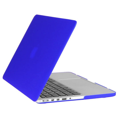 ENKAY for Macbook Pro Retina 15.4 inch (US Version) / A1398 Hat-Prince 3 in 1 Frosted Hard Shell Plastic Protective Case with Keyboard Guard & Port Dust Plug(Dark Blue) - MacBook Pro Cases by ENKAY | Online Shopping South Africa | PMC Jewellery | Buy Now Pay Later Mobicred