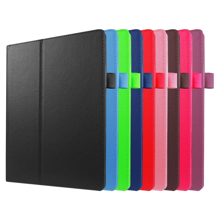 Litchi Texture Horizontal Flip Solid Color Leather Case with Holder for Lenovo TAB 2 A10-30 X30F & TAB 2 A10-70F, 10.1 inch(Purple) - Lenovo by PMC TechLife | Online Shopping South Africa | PMC TechLife