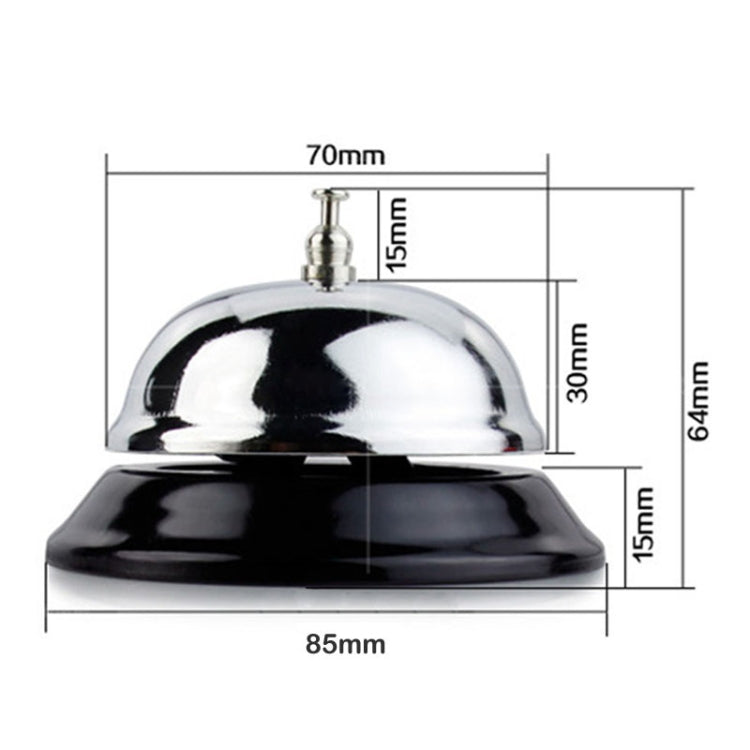 Stainless Steel Bell for Coffee House / Bar / Kitchen Hotel Service Call, QJ125 (Silver) - Gadgets by PMC TechLife | Online Shopping South Africa | PMC TechLife | Buy Now Pay Later Mobicred