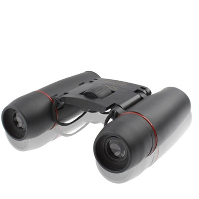 Mini Folded Field 7.2 Degree 126m / 1000m 30 x 60mm Red Multi-Coated Day Vision Outdoor Telescope Binoculars(Black) - Binoculars by PMC TechLife | Online Shopping South Africa | PMC TechLife | Buy Now Pay Later Mobicred