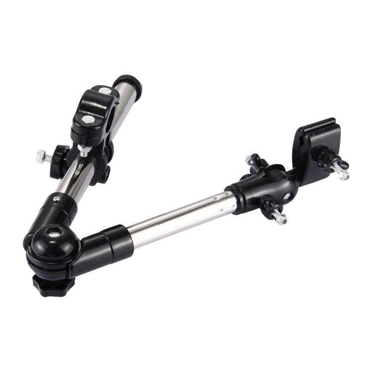 Universal Foldable Adjustable Stainless Steel Cycling Umbrella Bracket Holder Angle Adjustable Mount Stand for Bike Motorcycle(Black) - Holders by PMC TechLife | Online Shopping South Africa | PMC TechLife