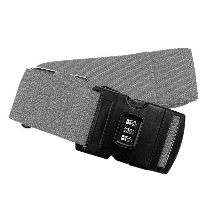 Luggage Strap Cross Belt Adjustable Packing Band Belt Strap with Password Lock for Luggage Travel Suitcase(Grey) - Tapes & Ropes by PMC Jewellery | Online Shopping South Africa | PMC Jewellery | Buy Now Pay Later Mobicred