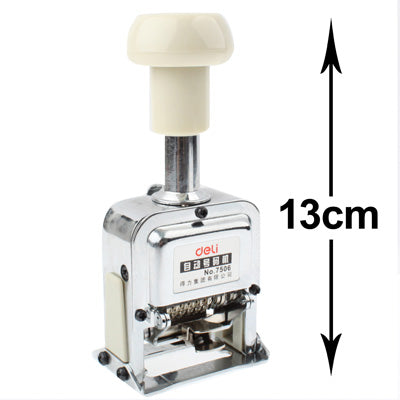 High Performance Metal Material Automatic Numbering Machine (6 Code)(Silver) - Price Labeller by PMC Jewellery | Online Shopping South Africa | PMC Jewellery | Buy Now Pay Later Mobicred