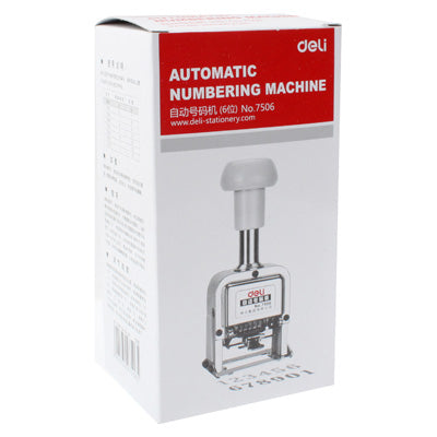 High Performance Metal Material Automatic Numbering Machine (6 Code)(Silver) - Price Labeller by PMC Jewellery | Online Shopping South Africa | PMC Jewellery | Buy Now Pay Later Mobicred