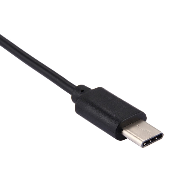 17.8cm 3 Ports USB-C / Type-C 3.1 OTG Charge HUB Cable, For Galaxy S8 & S8 + / LG G6 / Huawei P10 & P10 Plus / Xiaomi Mi 6 & Max 2 and other Smartphones(Black) - USB HUB by PMC TechLife | Online Shopping South Africa | PMC TechLife | Buy Now Pay Later Mobicred