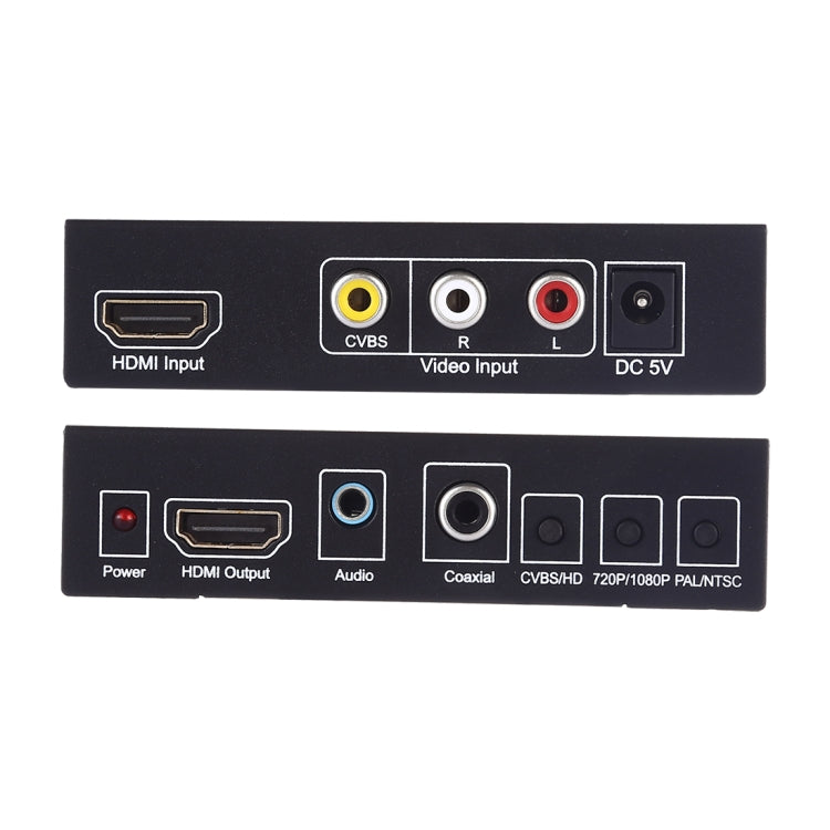 NK-8A AV + HDMI to HDMI HD Video Converter(Black) - Converter by PMC Jewellery | Online Shopping South Africa | PMC Jewellery | Buy Now Pay Later Mobicred