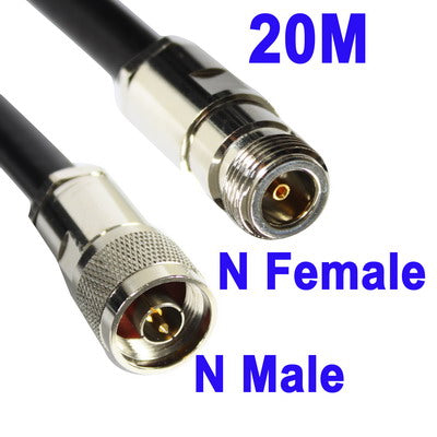N Female to N Male WiFi Extension Cable, Cable Length: 20M - N Antenna by PMC TechLife | Online Shopping South Africa | PMC TechLife