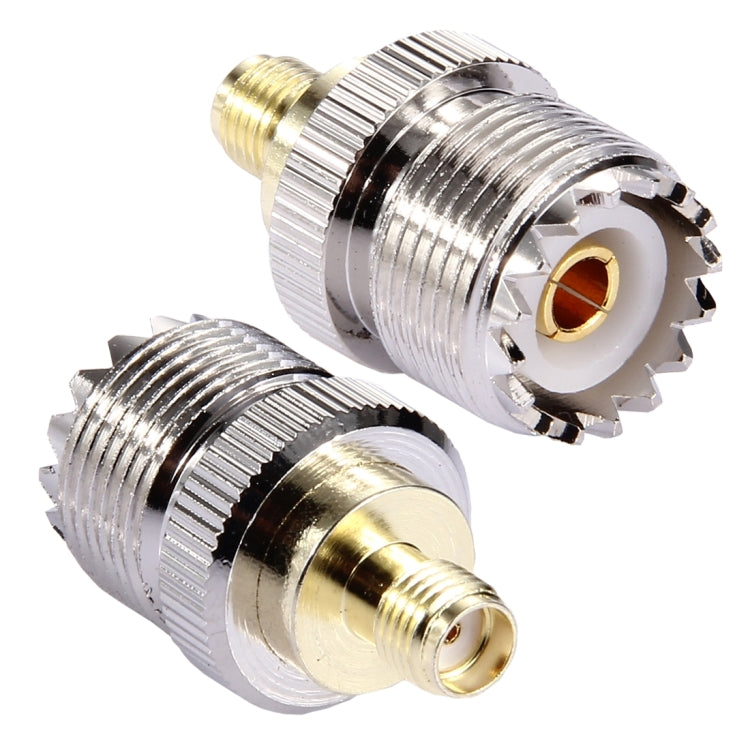 Coaxial SMA Female to UHF Female Adapter(Silver) - Connectors by PMC Jewellery | Online Shopping South Africa | PMC Jewellery