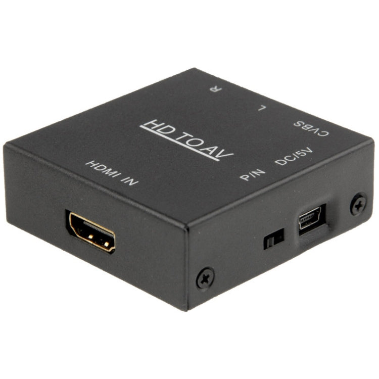 HDV-M610 Mini Size Full HD 1080P HDMI to AV/CVBS Video Converter Adapter(Black) - Converter by PMC Jewellery | Online Shopping South Africa | PMC Jewellery | Buy Now Pay Later Mobicred