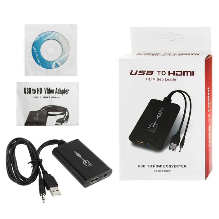 USB 2.0 to HDMI HD Video Leader Converter for HDTV, Support Full HD 1080P - Converter by PMC Jewellery | Online Shopping South Africa | PMC Jewellery | Buy Now Pay Later Mobicred
