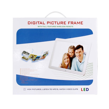 12.0 inch Digital Picture Frame with Remote Control Support SD / MMC / MS Card and USB , White (1200)(White) - 11 inch Below by PMC Jewellery | Online Shopping South Africa | PMC Jewellery | Buy Now Pay Later Mobicred